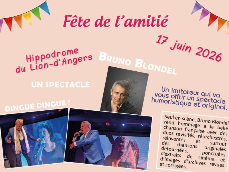 Venez à la fête de l&rsquo;amitié le 17 juin à l&rsquo;hippodrome du Lion-d&rsquo;Angers