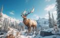 wapiti-sauvage-plein-air-paysage-naturel RED
